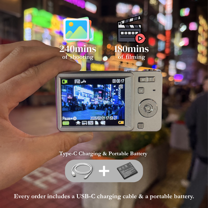 PixoraCam™ - Sliding Digital Camera