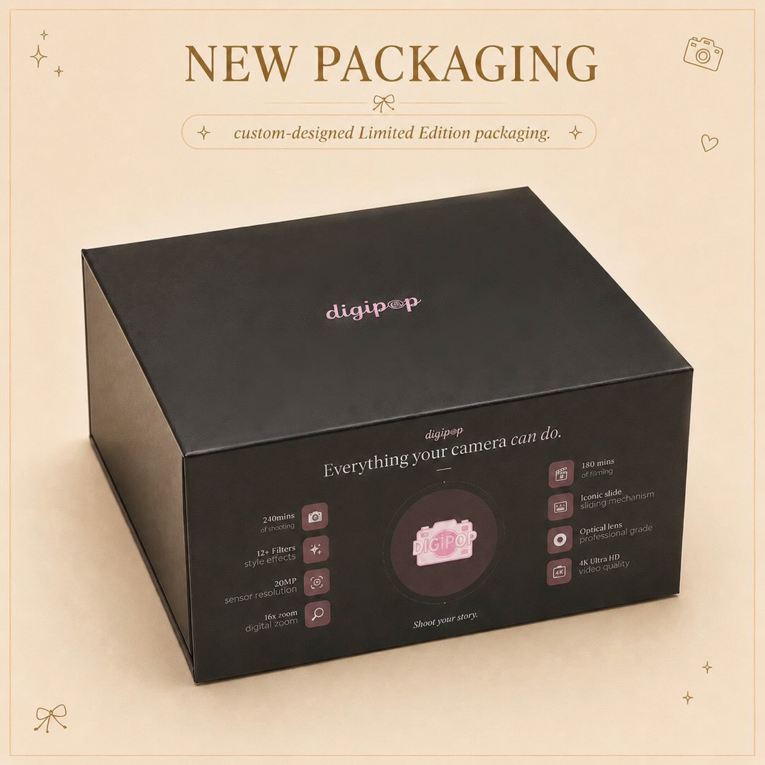PixoraCam™ - Sliding Digital Camera