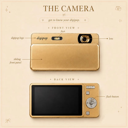 PixoraCam™ - Sliding Digital Camera